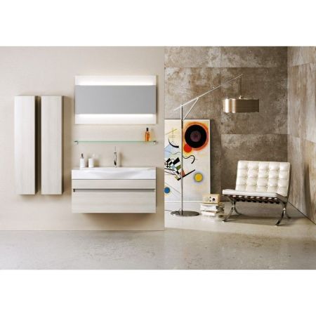 Тумба под раковину Aqwella 5 Stars Бергамо 80 Ber.01.08/A подвесная Акация, артикул Ber.01.08/A