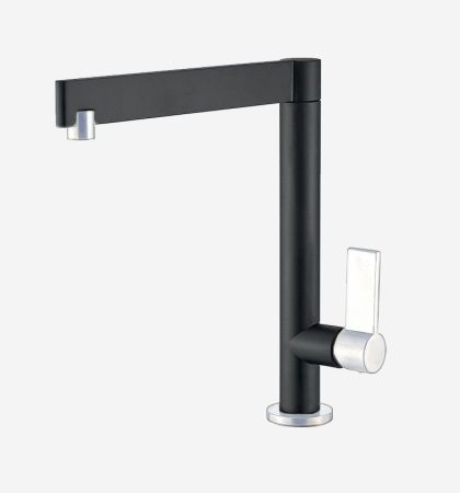 Смеситель для кухни Webert Spirit SO920302564, черный/хром, артикул SO920302564