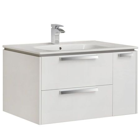 Тумба под раковину Roca Lago 80 857296806 подвесная Белый глянец, артикул 857296806