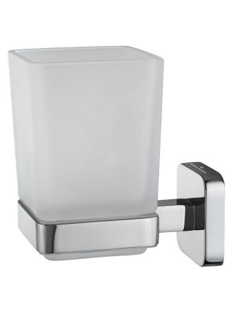 Стакан для зубных щеток с держателем WONZON & WOGHAND STILL, Хром (WW-6621), артикул WW-6621