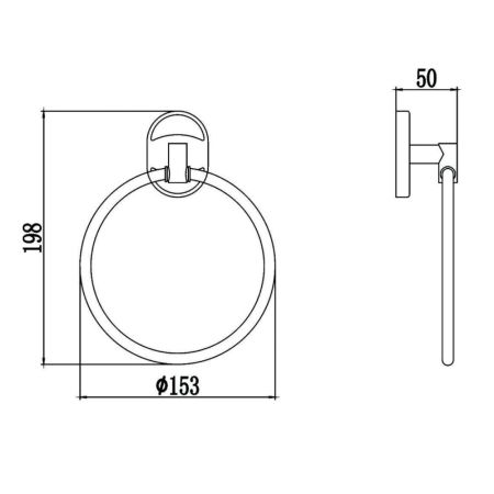 Полотенцедержатель Savol S-007060, хром, артикул S-007060