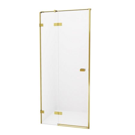 Дверь в нишу NEW TRENDY AVEXA GOLD BRUSHED 130x200 EXK-1724 (брашированное золото), артикул EXK-1724