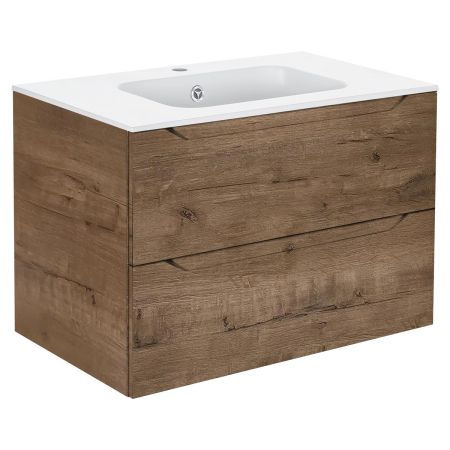 База под раковину Norma 800 подвесная, 2 выкатных ящика soft close, V.Oak, артикул VMC-2N800VO