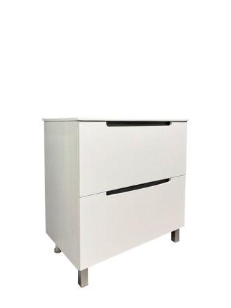 Тумба Runo Lina 60 напольная белая под умывальник 00-00002554 (Teffy 60) (00-00004641), артикул 00-00004641