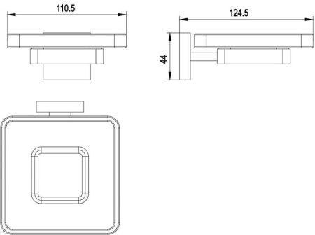 Мыльница Timo Selene 17022/17 Золото матовое, артикул 17022/17