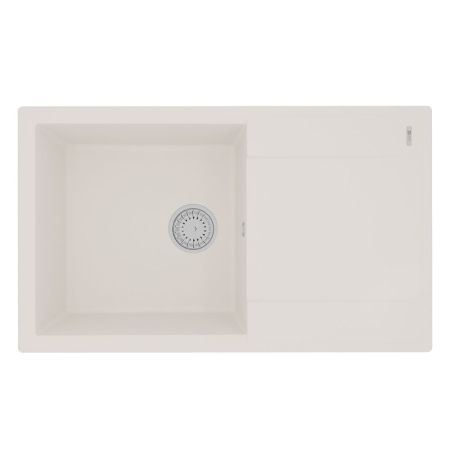 Кухонная мойка Lemark IMANDRA 840 врезная прямоугольная с крылом из кварцгранита цвет: Жасмин  (9910034), артикул 9910034