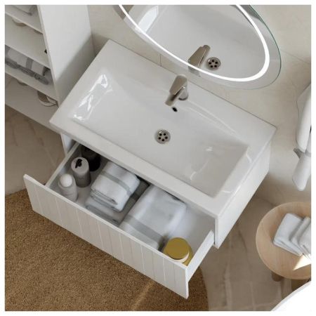 Тумба с раковиной напольная VIGO Finlay 333-com, 80 см, артикул 333-com