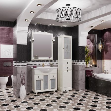 Зеркало Тибет 75 Opadiris Слоновая кость, артикул 