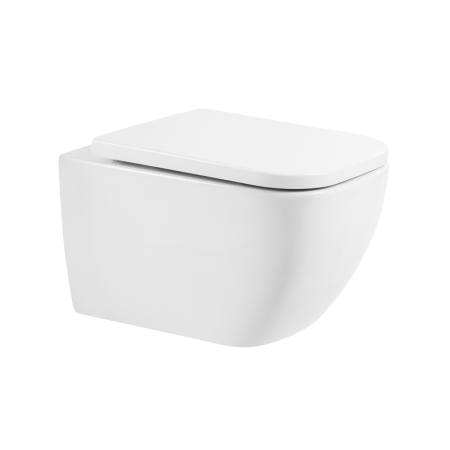 Унитаз подвесной безободковый с сиденьем BELBAGNO ALPINA, артикул BB10100CHR/SC