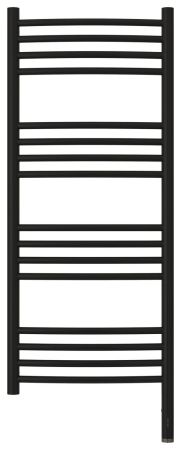 Полотенцесушитель, Сунержа, Богема 3.0, электрический, ширина, мм-432, глубина, мм-88, высота, мм-1000, подключение-справа, электрокомплект-ТЭН, мощность, Вт-300, материал-нержавеющая сталь, цвет-черный матовый, артикул 31-5803-1040