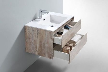 Тумба под раковину Vincea Luka VMC-1L800NW подвесная N.Wood, артикул VMC-1L800NW