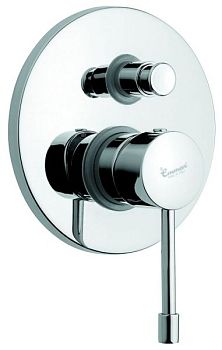 Emmevi Eden, однорычажный встраиваемый смеситель для душа с дивертером на 2 выхода, цвет черный матовый