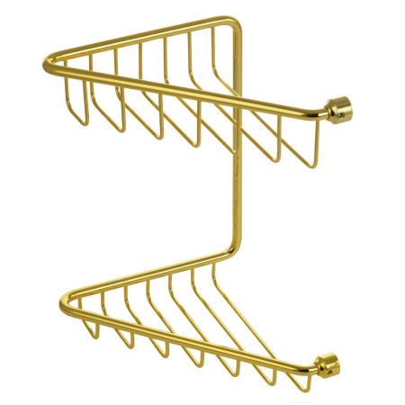 COMPLEMENTI Решетка угловая двойная L16xP16xH25 см., золото, артикул 22054