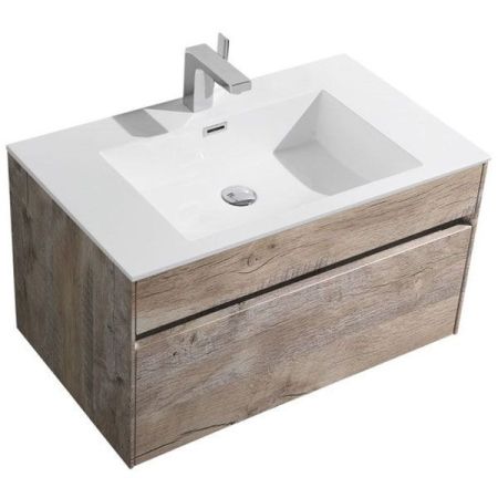 Тумба под раковину Vincea Chiara VMC-1C800NW подвесная N.Wood, артикул VMC-1C800NW