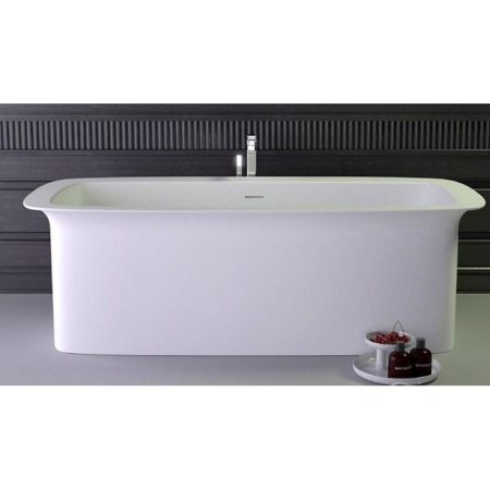 KNIEF Glam ванна отдельностоящая  170х80x55 cm, с сливом-переливом , цвет белый глянцевый