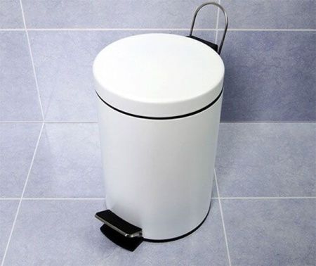 Ведро для мусора WasserKRAFT K-635W Белое Ведро для мусора WasserKRAFT K-635W Белое