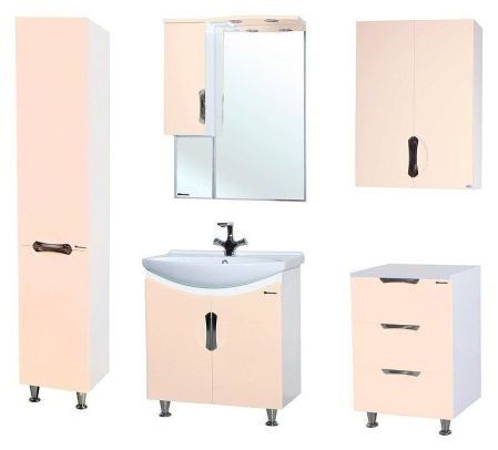 Тумба под раковину Bellezza Лагуна 65 4632110240074 Бежевая, артикул 4632110240074