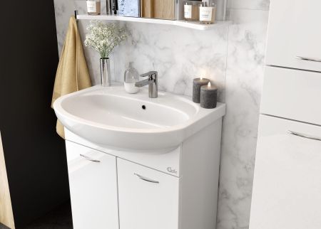 Тумба Onika Стелла 65 напольная, белая (ум. Стелла 65), артикул 106501