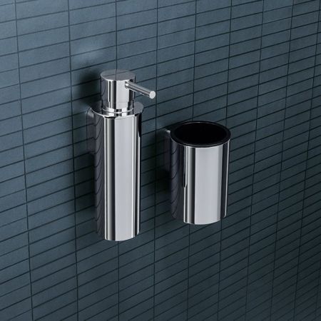 Colombo Mini Дозатор для жидкого мыла подвесной, цвет: хром, артикул B9342.CR