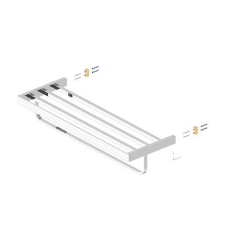 Полка для полотенец Timo Petruma никель (15258/13), артикул 15258/13