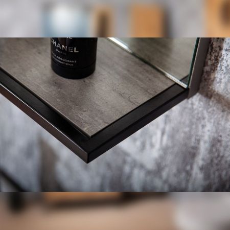 Комплект мебели для ванной Бриклаер ЛОФТ 60, метрополитен грей, артикул ЛОФТ 60