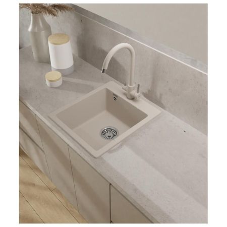 Кухонная мойка GranFest URBAN 242, белый, артикул 242 белый