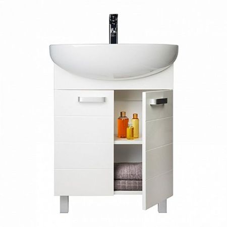 Тумба с раковиной Iddis Harizma 60 Белая