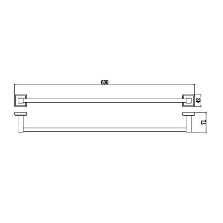 Полотенцедержатель Savol S-609524, хром, артикул S-609524