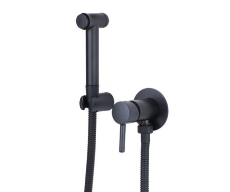 Гигиенический душ со смесителем Bronze de Luxe SCANDI 14512B, черный, артикул 14512B
