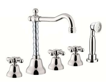 Смеситель на борт ванны Fiore MARGOT 26CR0607, хром