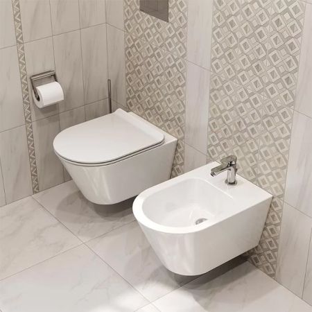 Биде PLAZA Modern подвесное, белое глянцевое, артикул PLM.bidet.02