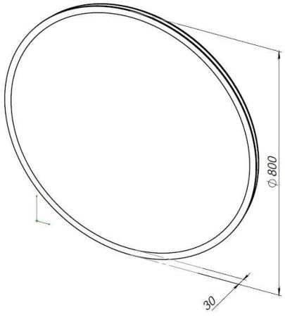 Зеркало Aquanet Optima 80 с LED подсветкой