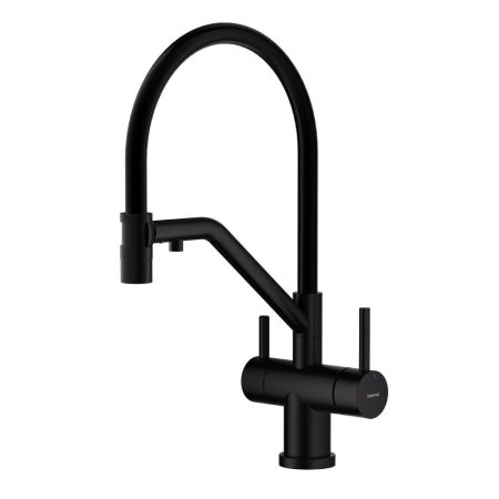 Смеситель для кухни с подключением фильтра Splenka S70.62.06, черный, артикул S70.62.06