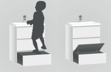 M91FSX0752WG GEM S, База под раковину, напольная, 75 см, 3 ящика, белый глянец, артикул M91FSX0752WG