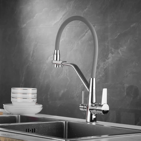 Смеситель для кухни Rose R558, хром, артикул R558