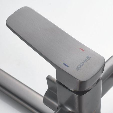 Смеситель для ванны Shevanik S9922T, оружейная сталь, артикул S9922T