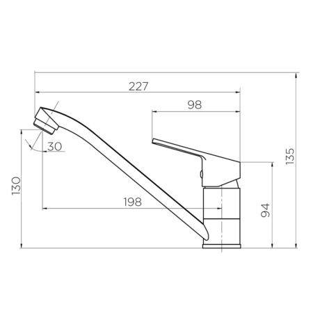 D1012000 Norma смеситель для кухни, артикул D1012000