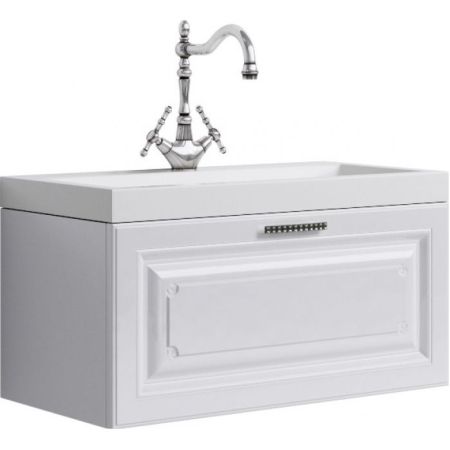 "Империя" Тумба под умывальник подвесная, цвет белый Emp.01.08/W, ТМ «AQWELLA»