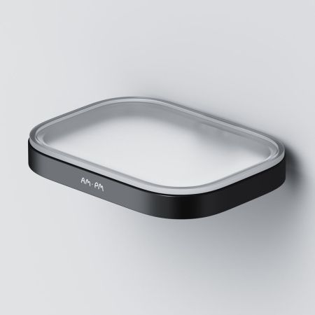 A8F34222 Func Стеклянная мыльница с настенным держателем, черный, артикул A8F34222