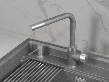 Смеситель для кухни GRANULA (5504, ГРАФИТ), артикул 5504, ГРАФИТ