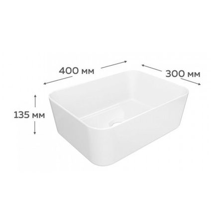 Раковина чаша Maretti UM13NS42-844, белая, артикул UM13NS42-844