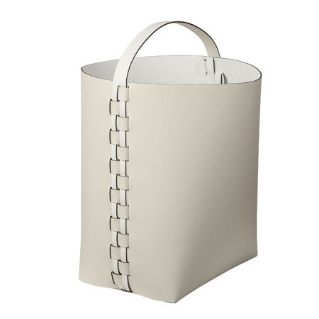 ADJ Корзина Helena, 35x30xH45 см., цвет: панна котта/белый, артикул 3645.16/10