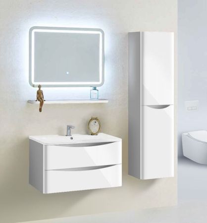 Тумба под раковину Vincea Roberta VMC-1R800LW подвесная L.White, артикул VMC-1R800LW