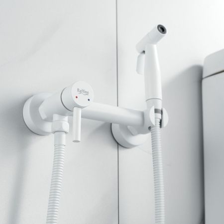 Гигиенический душ со смесителем Raffine F207C, белый