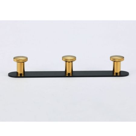 Планка с крючками Savol S-002173HB, черный/золото, артикул S-002173HB