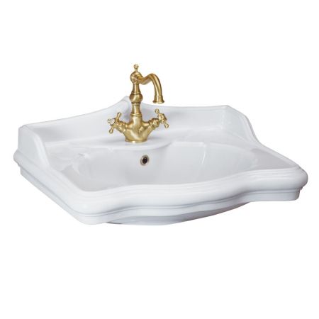 IMPERO Раковина тюльпана 70 см, белая керамика, артикул 20787