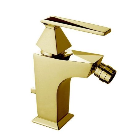 Nicolazz Vincent Смеситель для биде на 1 отверстие, с донным клапаном, цвет: English Gold