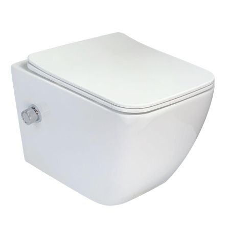 Подвесной Унитаз-Биде LEON-WB (White), артикул ESWBLEONW