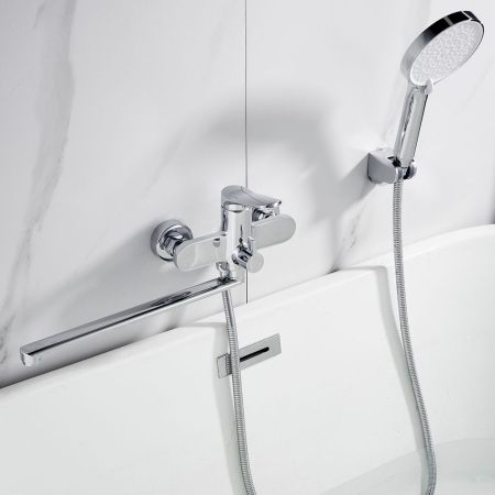 Смеситель для ванны Shevanik S4322, хром