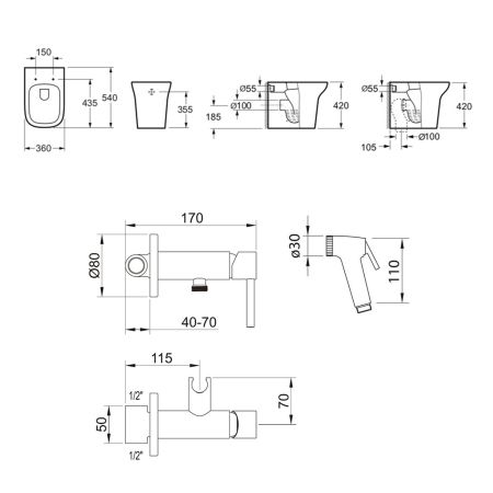 Комплект 2 в 1 Lavinia Boho Bristol 21042009, артикул 21042009